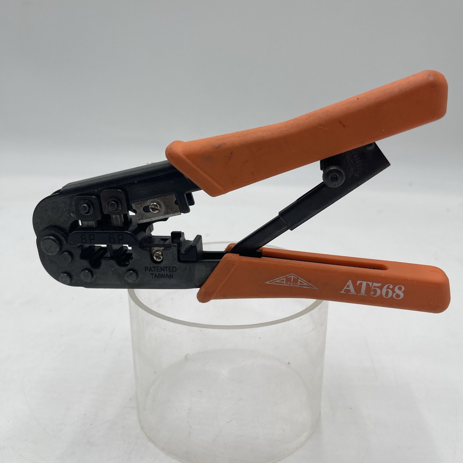 ALLEN TEL AT568 Crimp Tool RJ11 RJ12 and RJ-45 Strip Cut 6 Or 8 Pair
