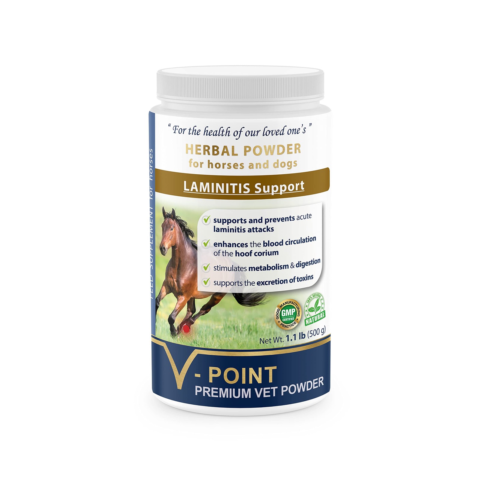 V-POINT - Laminitis Ease - hoof Supplements for Horses - Horse hoof Care Prod...