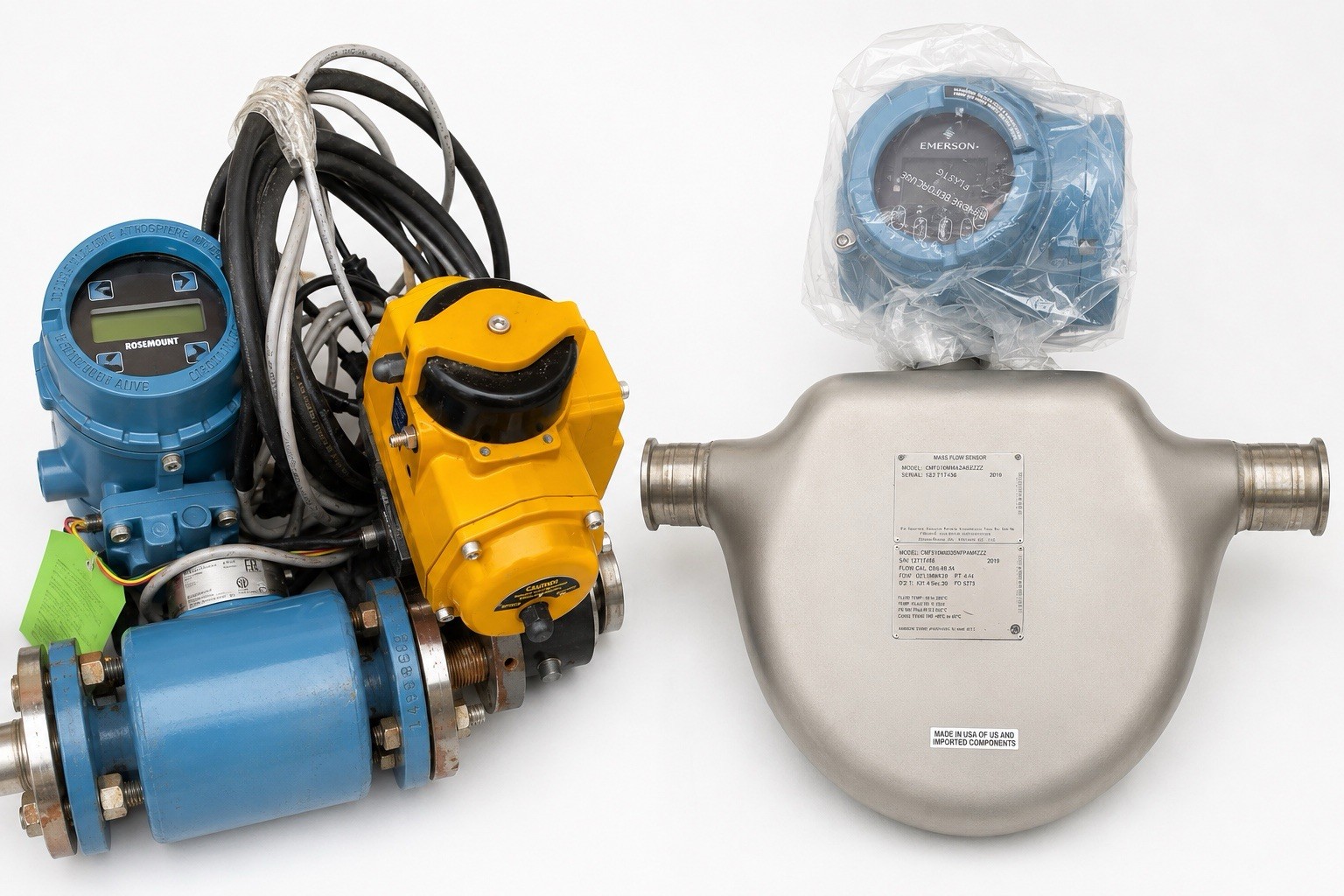 Rosemount Flow Meter & Emerson Micro Motion Sensor System w/ FieldQ Actuator