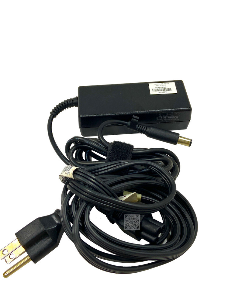 463958-001 I Genuine HP AC Smart-Pin Slim Adapter 65W 3.5A Output 18.5V ED494AA