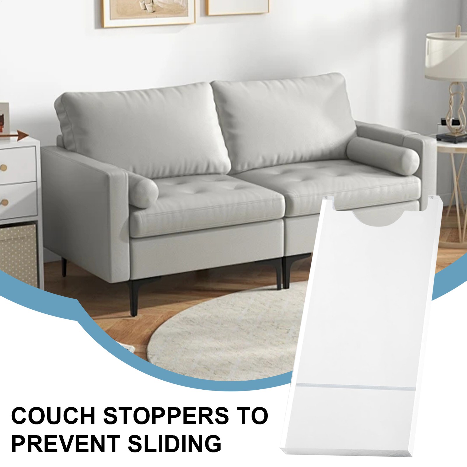 Couch Stoppers General Wall Spacer Non-Slip Acrylic Furniture Stoppers premium