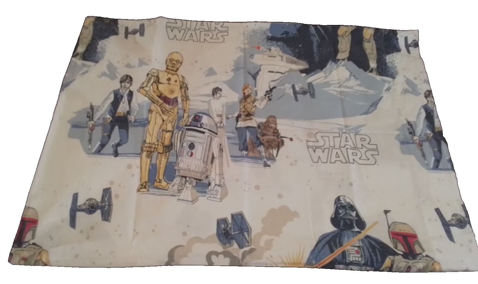 Pottery Barn Kids Empire Strikes Back Std Pillowcase Star Wars C3PO Darth Vader