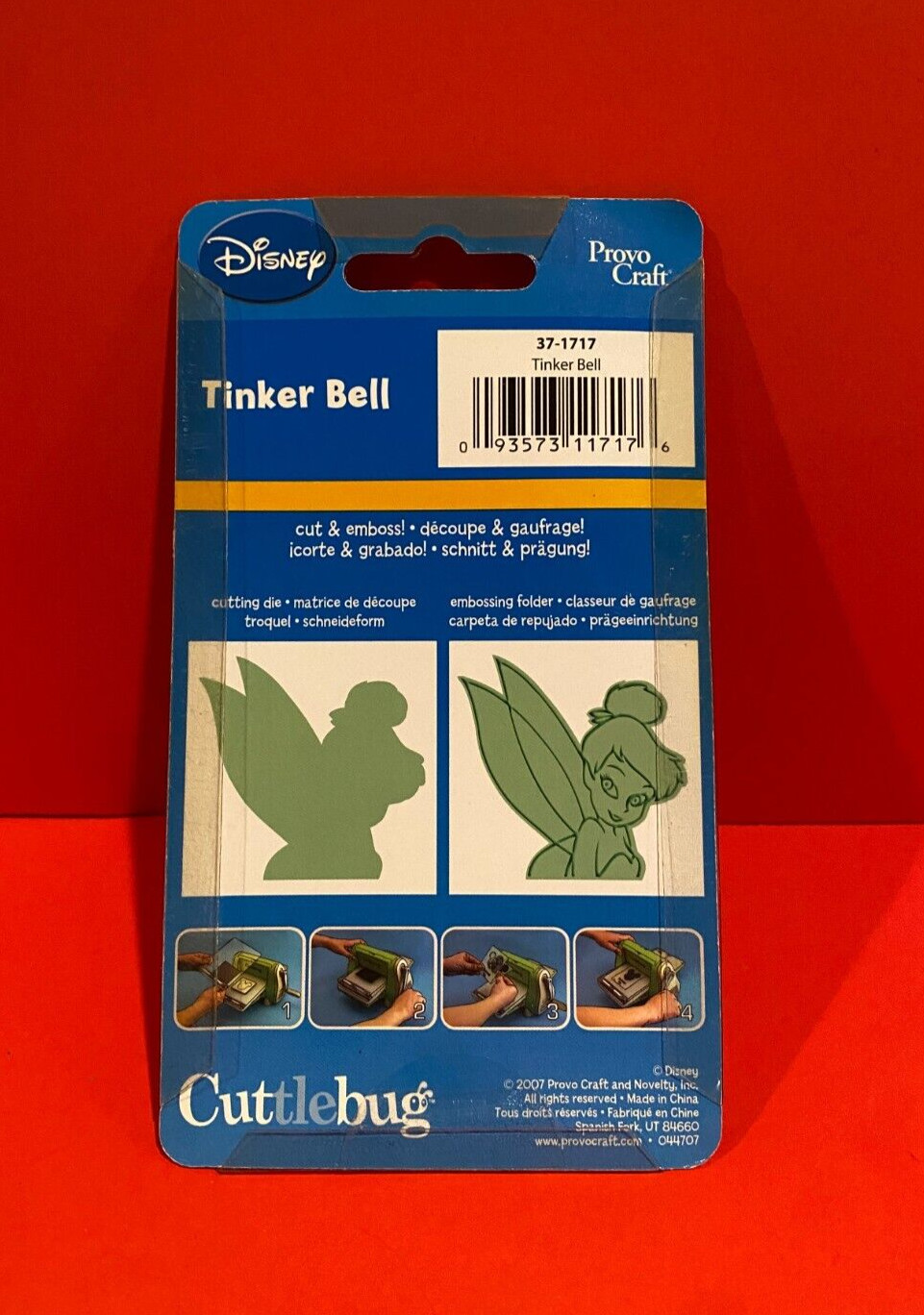 Provo Craft Cuttlebug Disney Cutting Die & Embossing Folder Tinker Bell