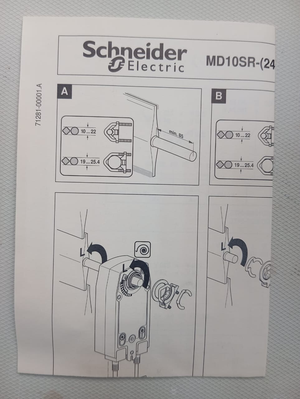 Schneider Electric / Damper Actuator / MD10SR-24TS