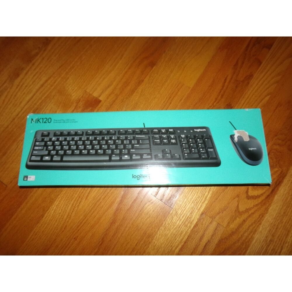 Logitech MK120 Plug and Play USB Combo New in Box