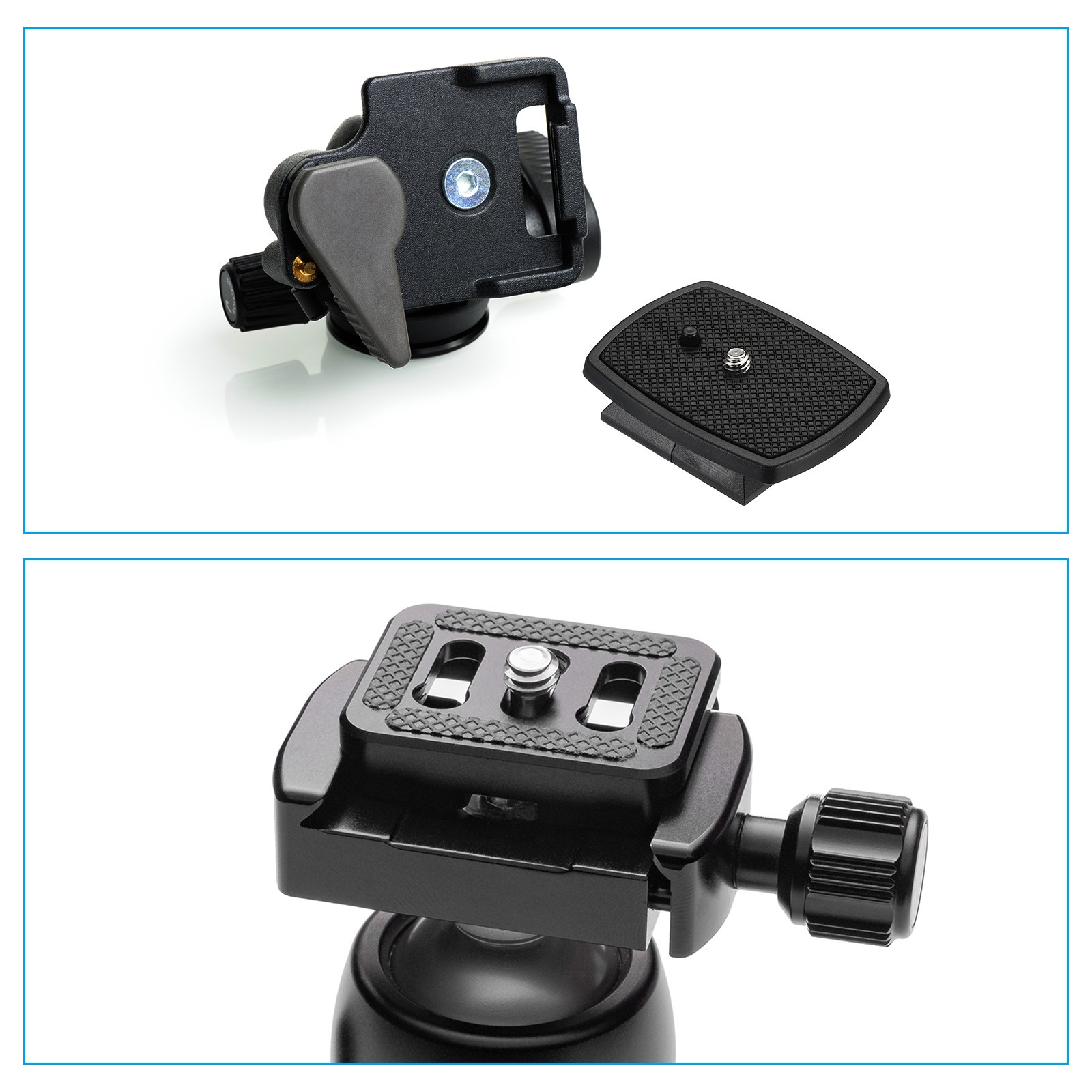 Tripod Quick Release Plate Camera Tripod Adapter Mount Replacement 35mm