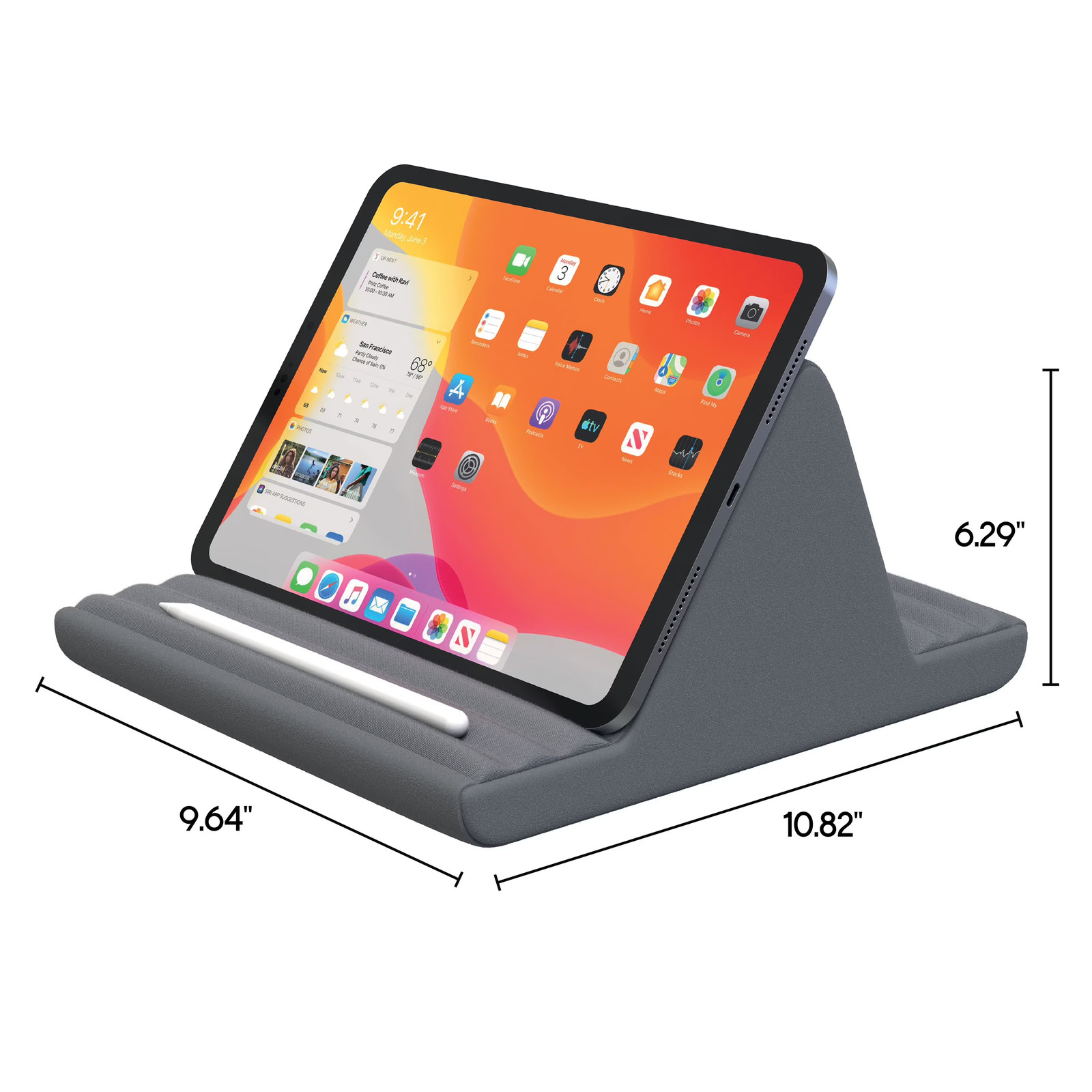 Tzumi OneGrip Multi-Angle Pillow Stand for iPad & All Tablets