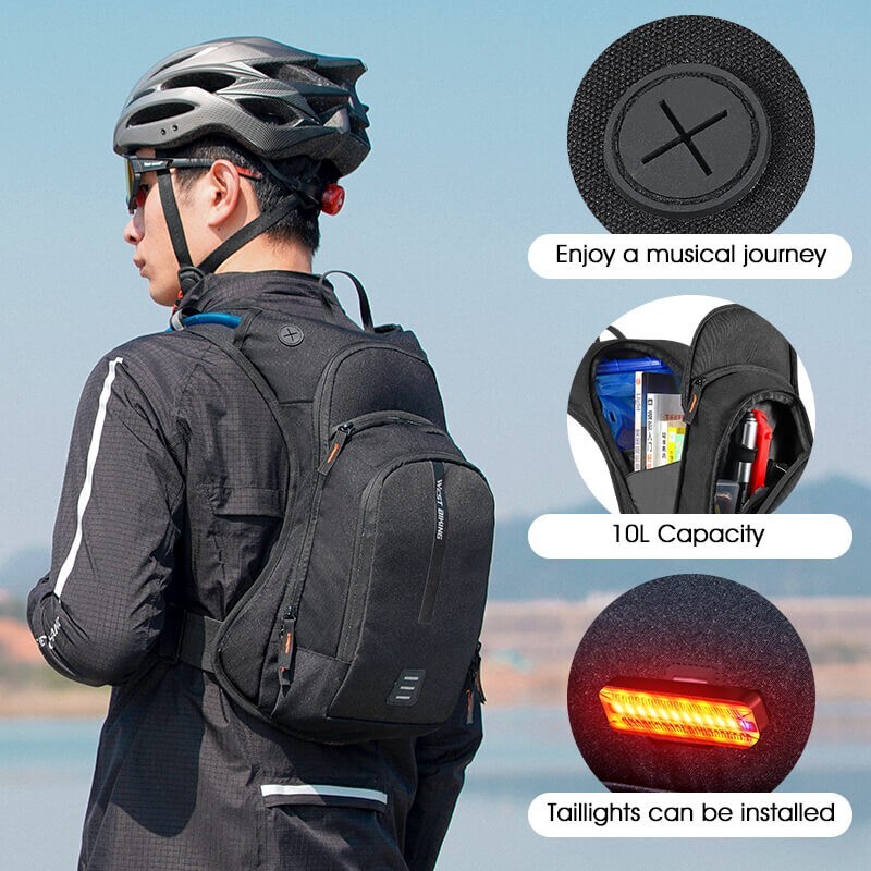 WEST BIKING 2L Water Bladder Bag 10L Cycling Hiking Hydration Pack Backpack