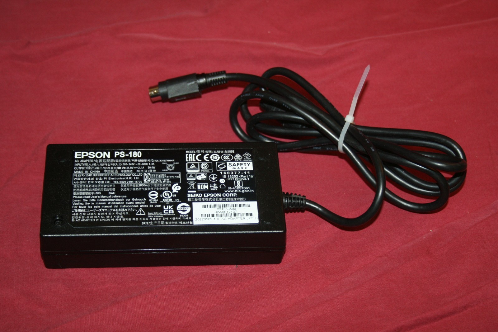 Lot of 10 Epson PS-180 Power Supply 3 Pin 24V-Tested