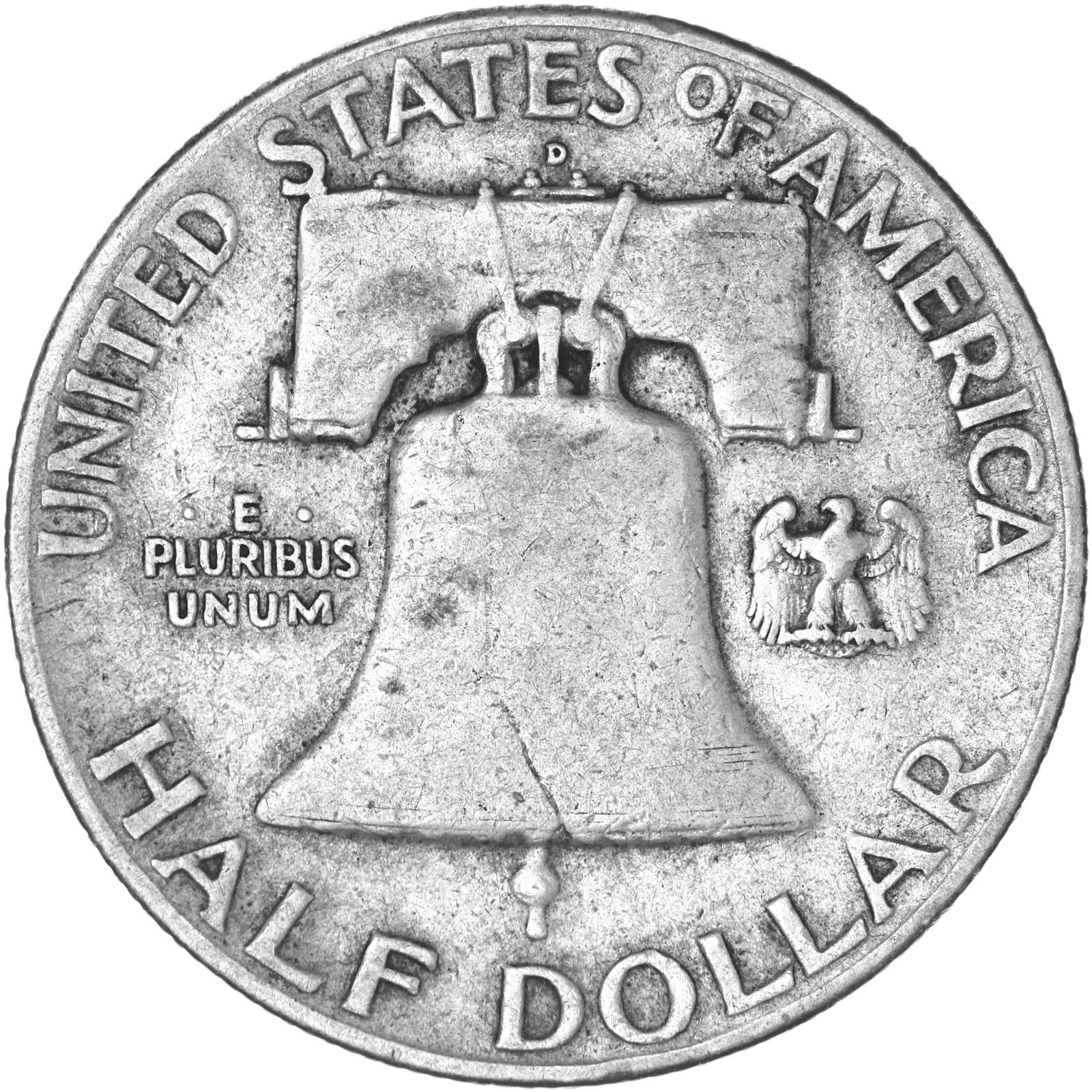 1949 D Franklin Half Dollar Fine 90% Silver