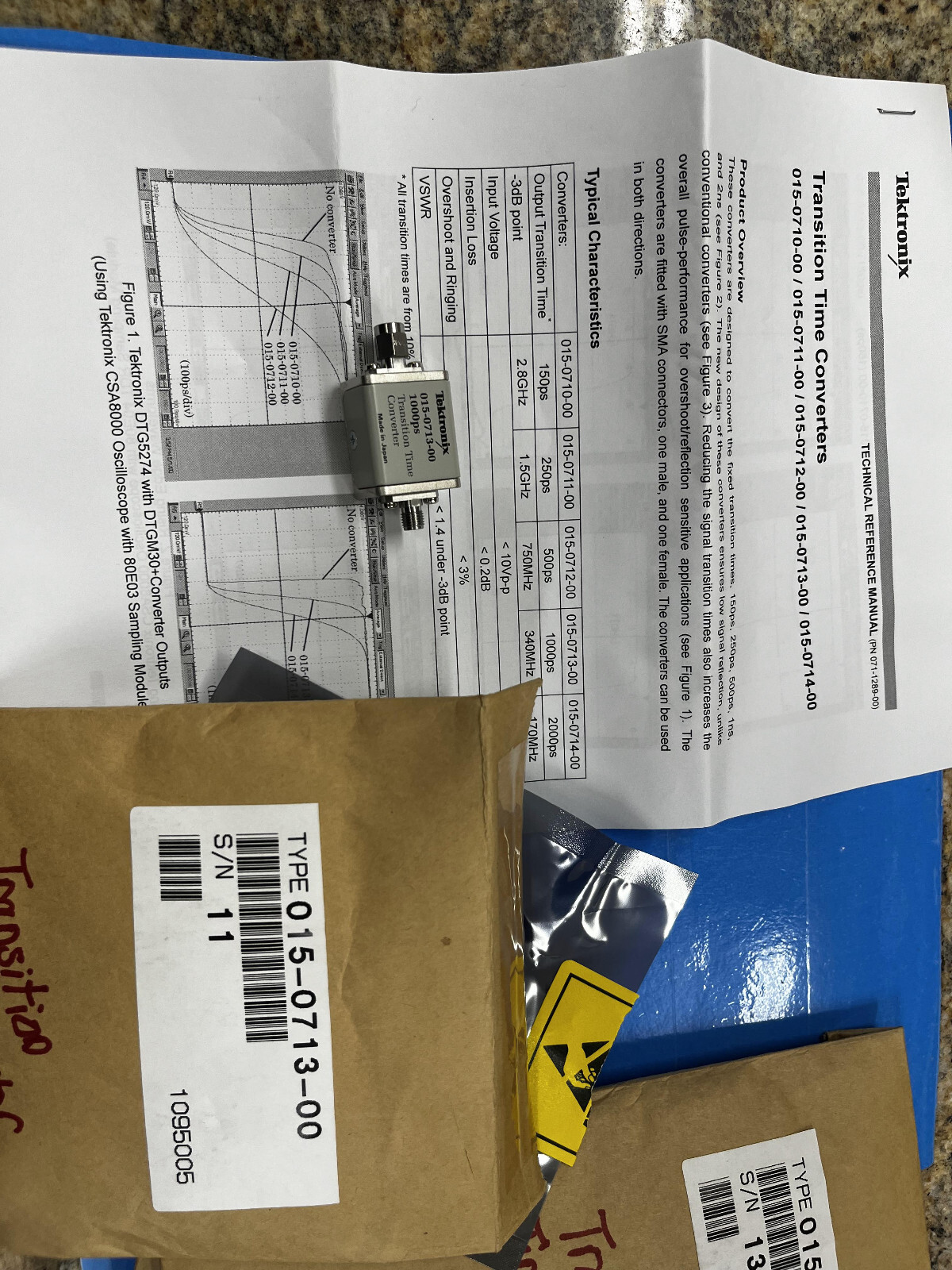 4cc  Tektronix 015-0713-00 Filter,Low Pass; 1000Ps Transition Time Converter
