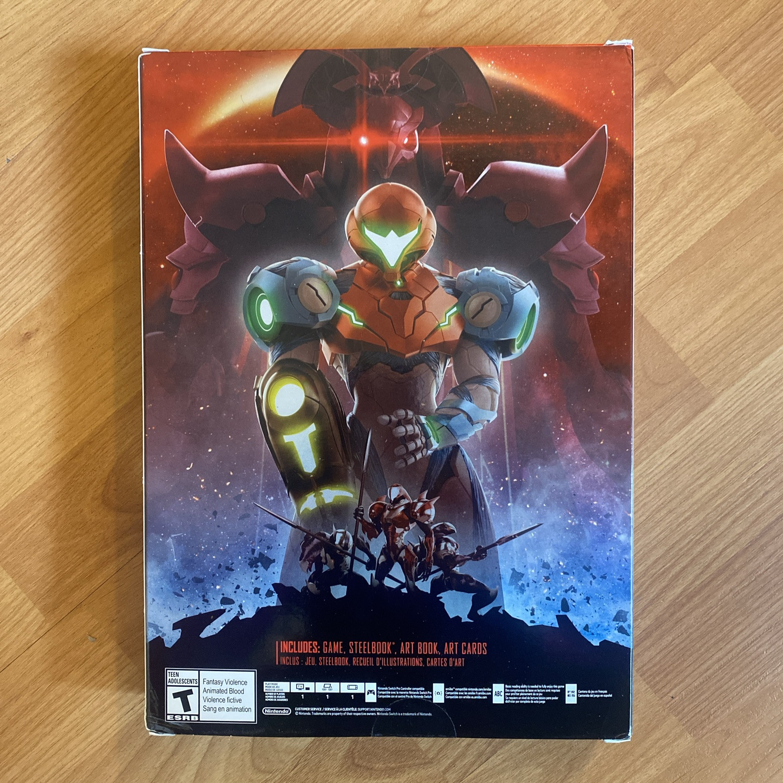 (NO GAME/EXTRAS) Metroid Dread Special Edition Foil Box & Insert Holder ONLY