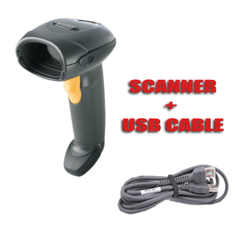 Motorola Symbol LS4208 & USB Laser Barcode Scanner Bar Code Reader Zebra LS 4208