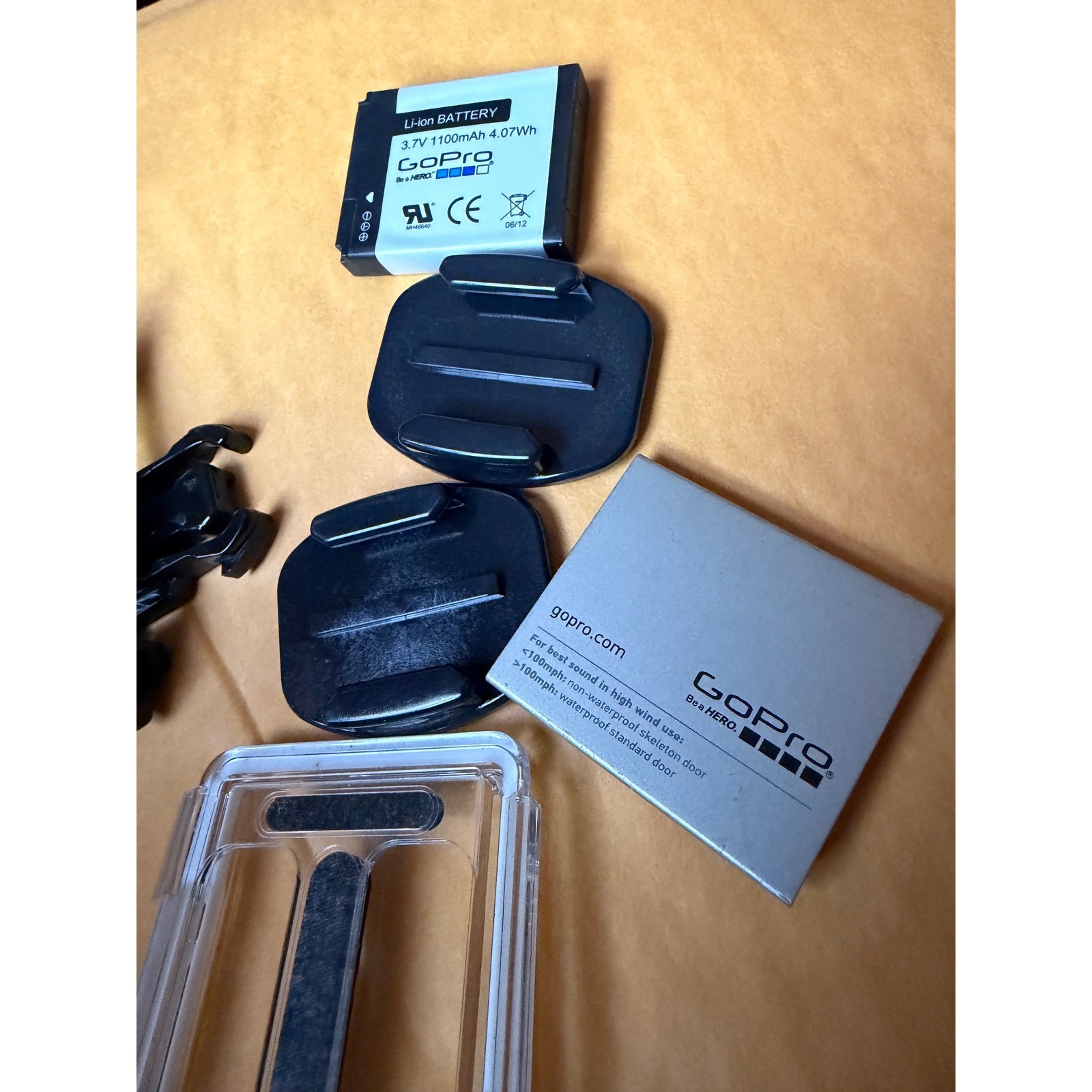 GoPro HD Hero 2 Accessory Bundle Battery 4GB SD Card Mounts Manual Backdoors