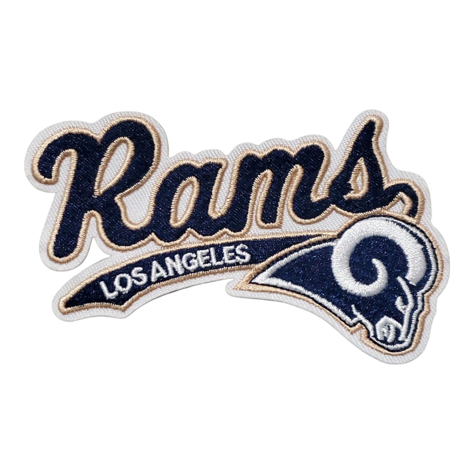 Los Angeles Rams Vintage Script Style Patch. Embroidered. Iron On. 4"x 2.5"