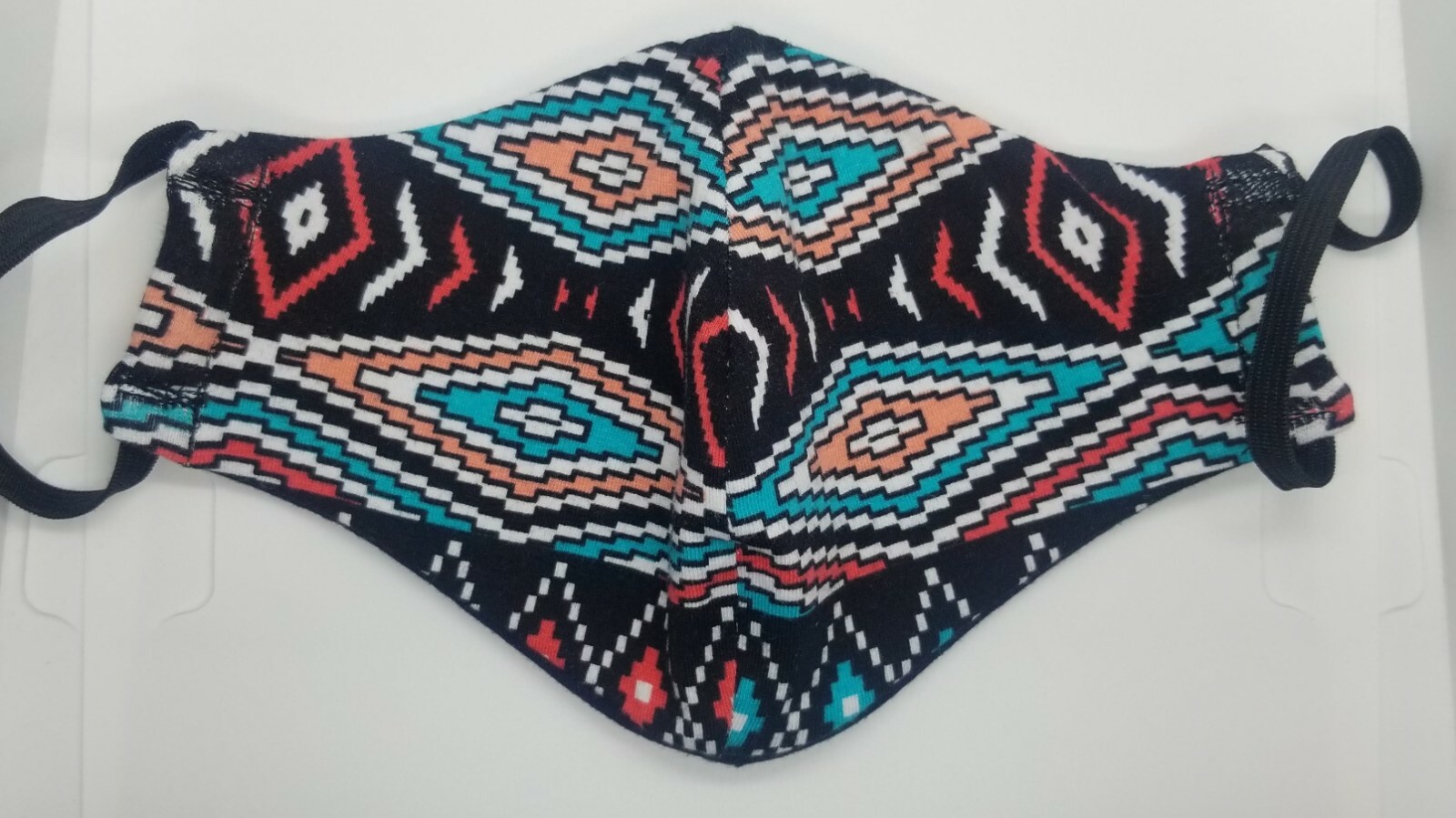 2 Pack -Aztec geometric print handmade face masks