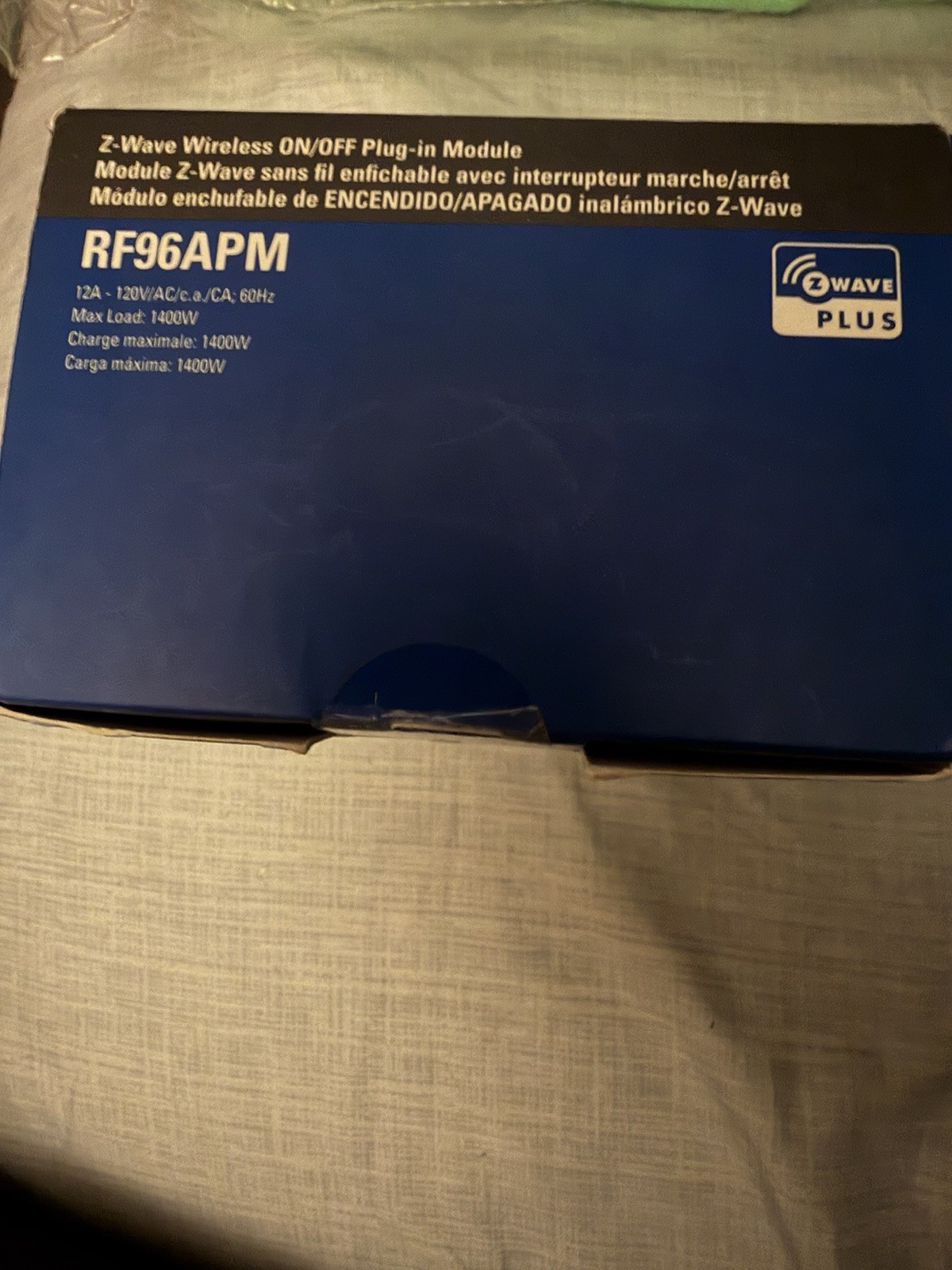 Eaton Z-wave Wireless On/OFF Plug In Module-RF96APM White Sealed Package