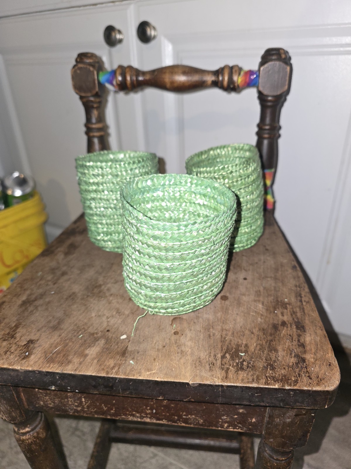 Unique Green Cup Holders Set Of 3