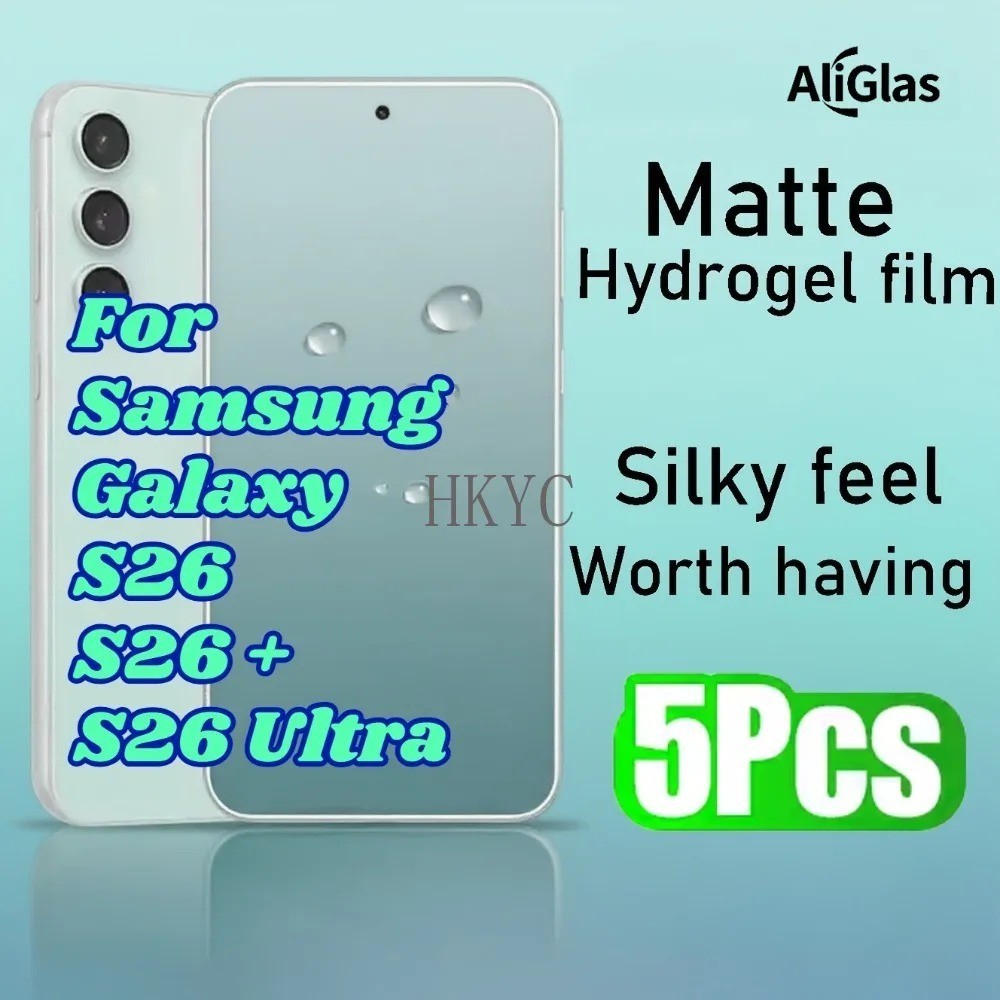 5PCS Anti Fingerprint Matte Screen Protector for Samsung Galaxy S26 Ultra