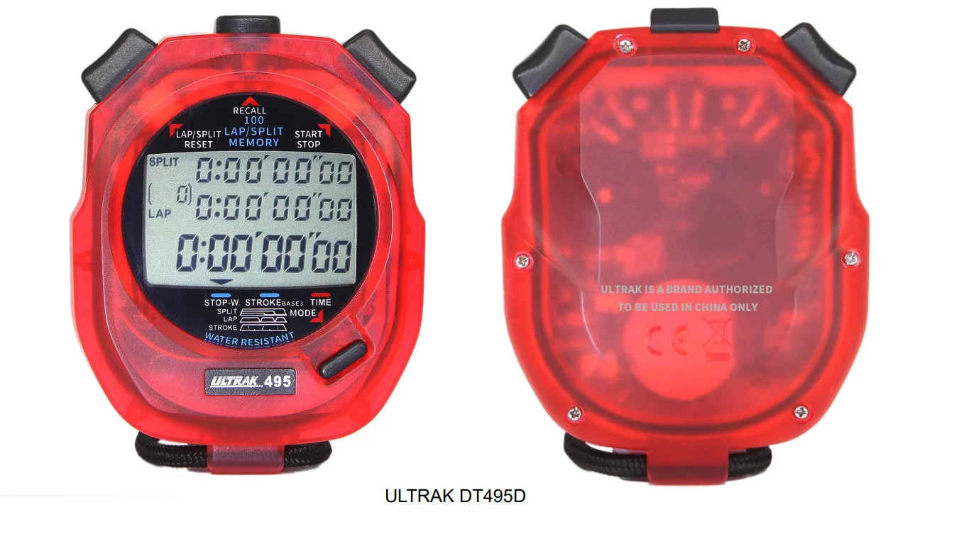 Digital Stopwatch 100 Lap 3 Row Display Timer for Athletics Training Sports