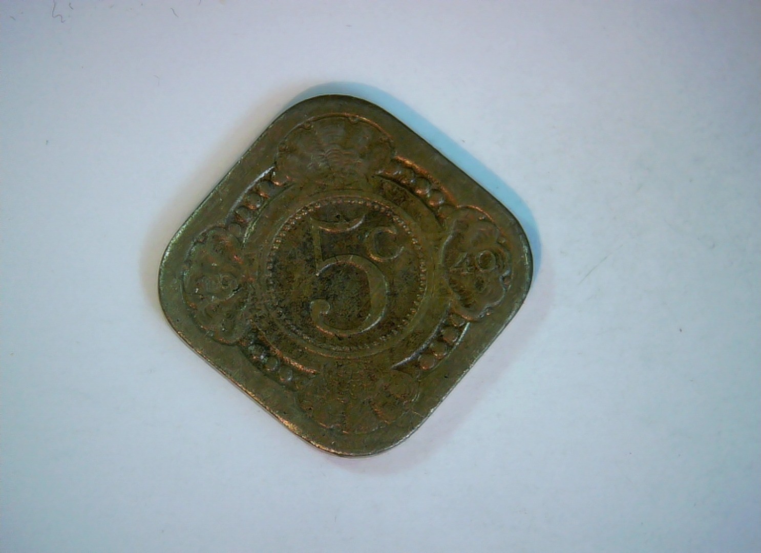 British India 1940 5 Cents British India (George VI) 5 Cents Coin