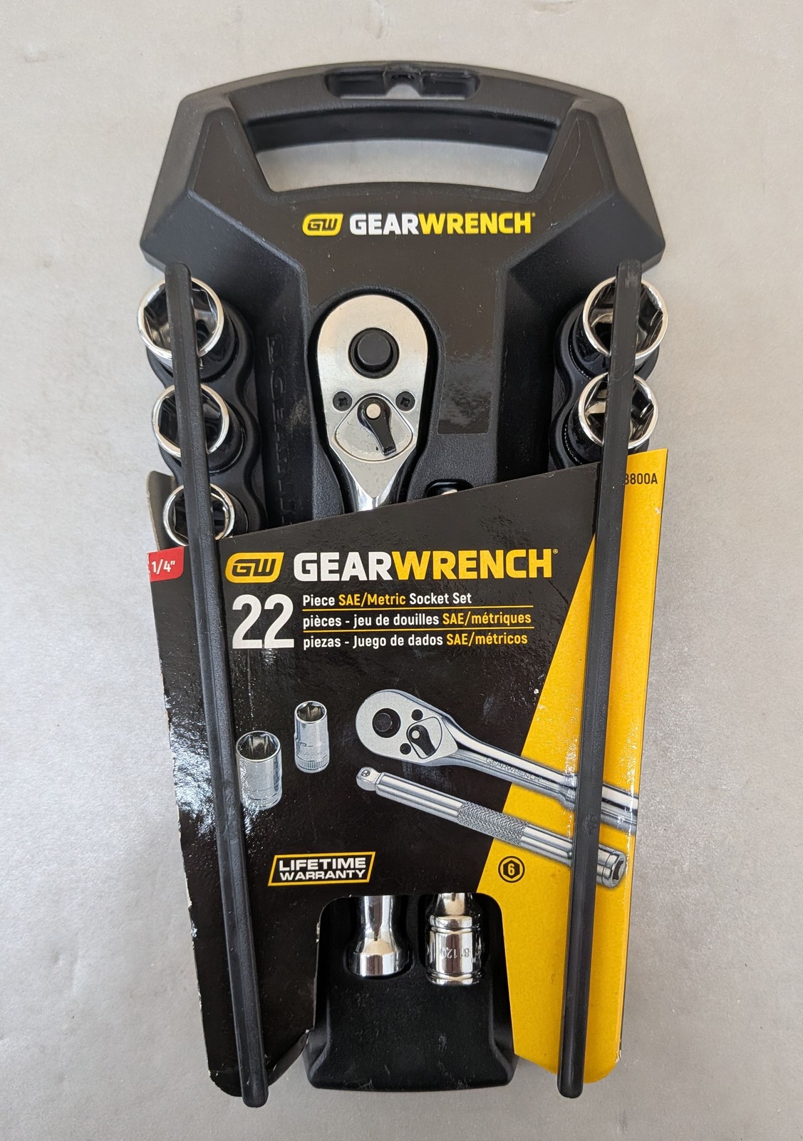 GearWrench 8800A 22pc SAE/Metric Rachet & Socket Set w/ Extension