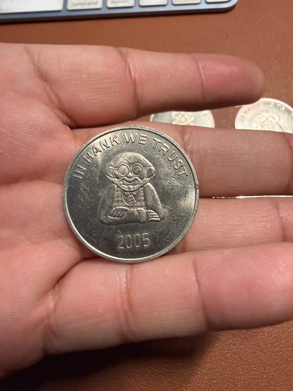 Hank Lee Coin Magic Token "IN HANK WE TRUST" EXTREMELY RARE-No Longer MADE 2005