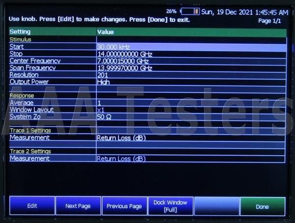 Keysight N9916A FieldFox 14 GHz RF Cable Antenna Combination Analyzer