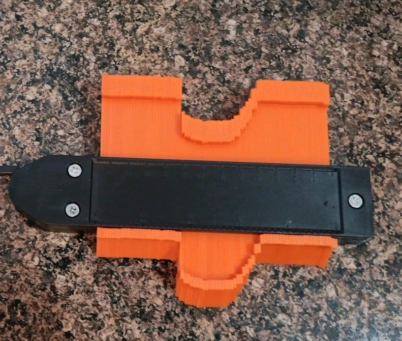 Locking Contour Gauge Profile Tool - Plastic Shape Duplicator for Woodworking