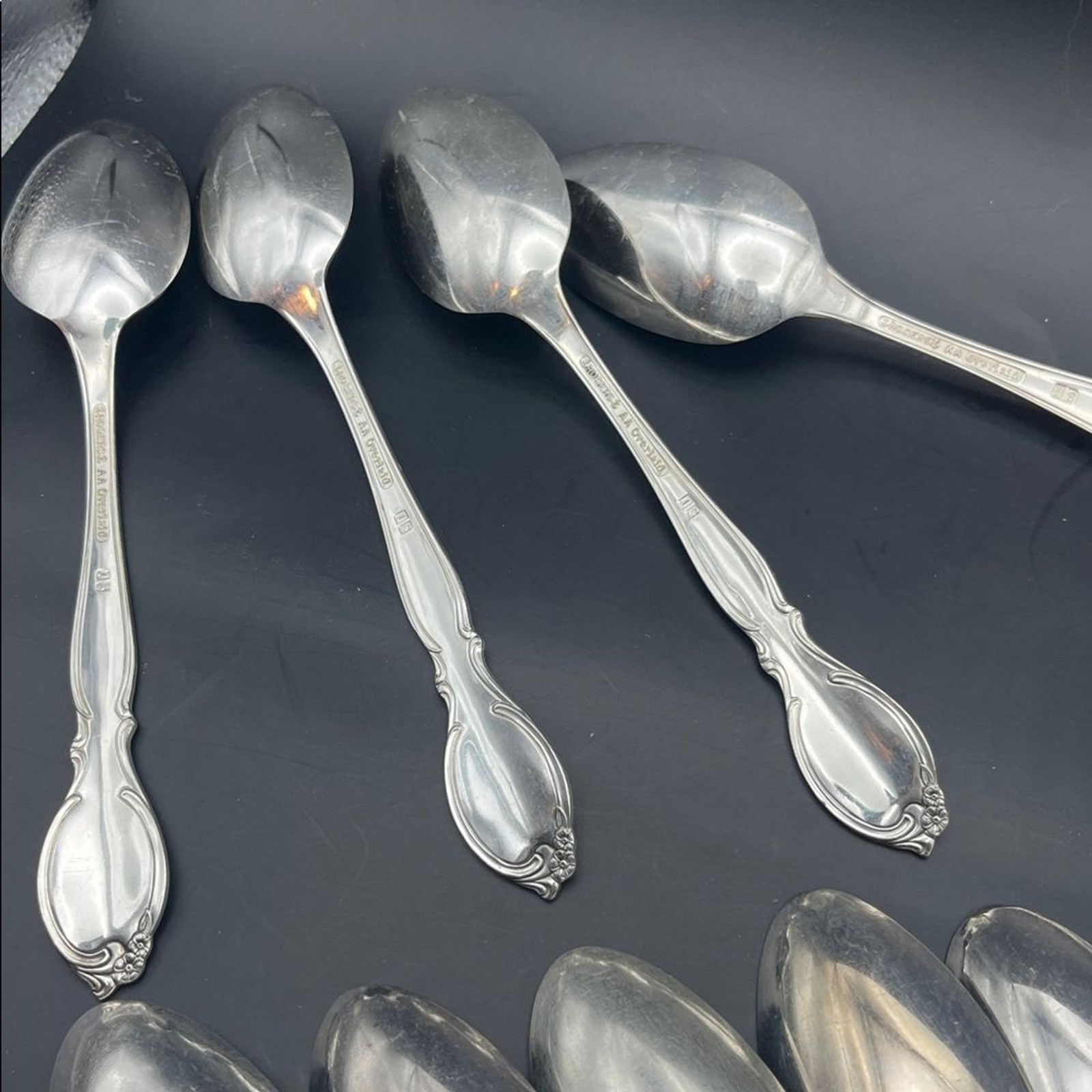 1959 WM Rogers Moonlight Silver plated Spoons - always flatware replacement