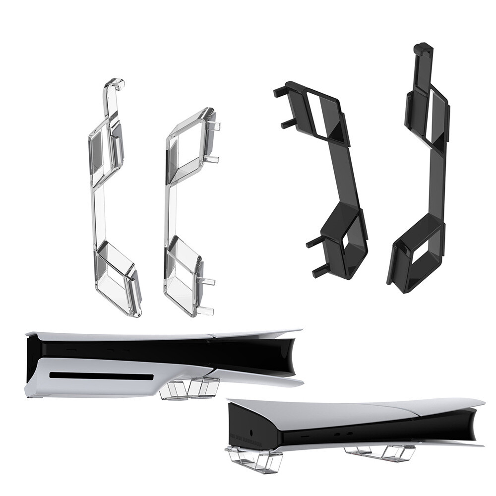 For PS5 Slim Disc or Digital Edition Console Horizontal Accessories Stand Holder