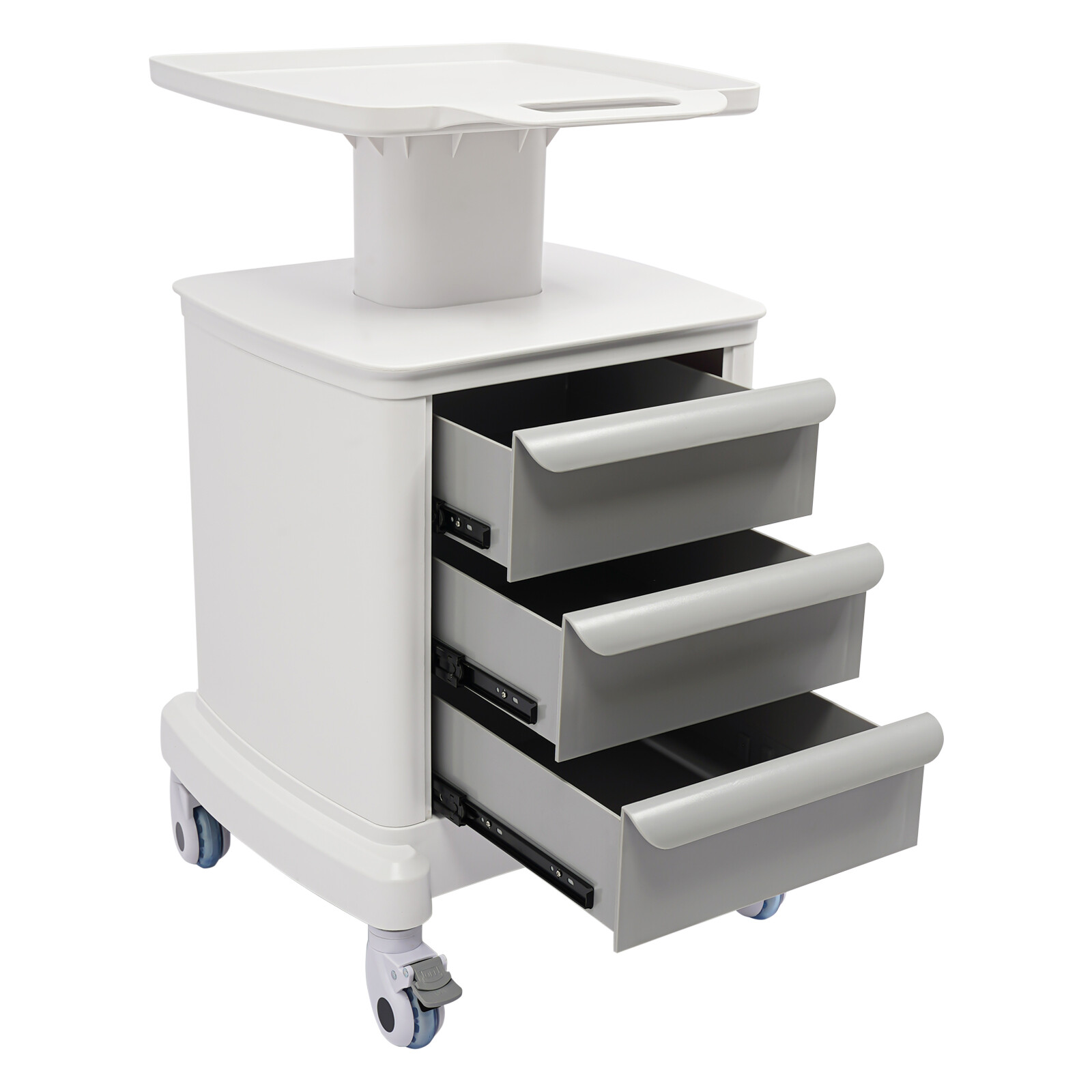 Professional-Grade 3-Drawer Utility Cart on Wheels - Trolley Cart w/ 3 Drawers