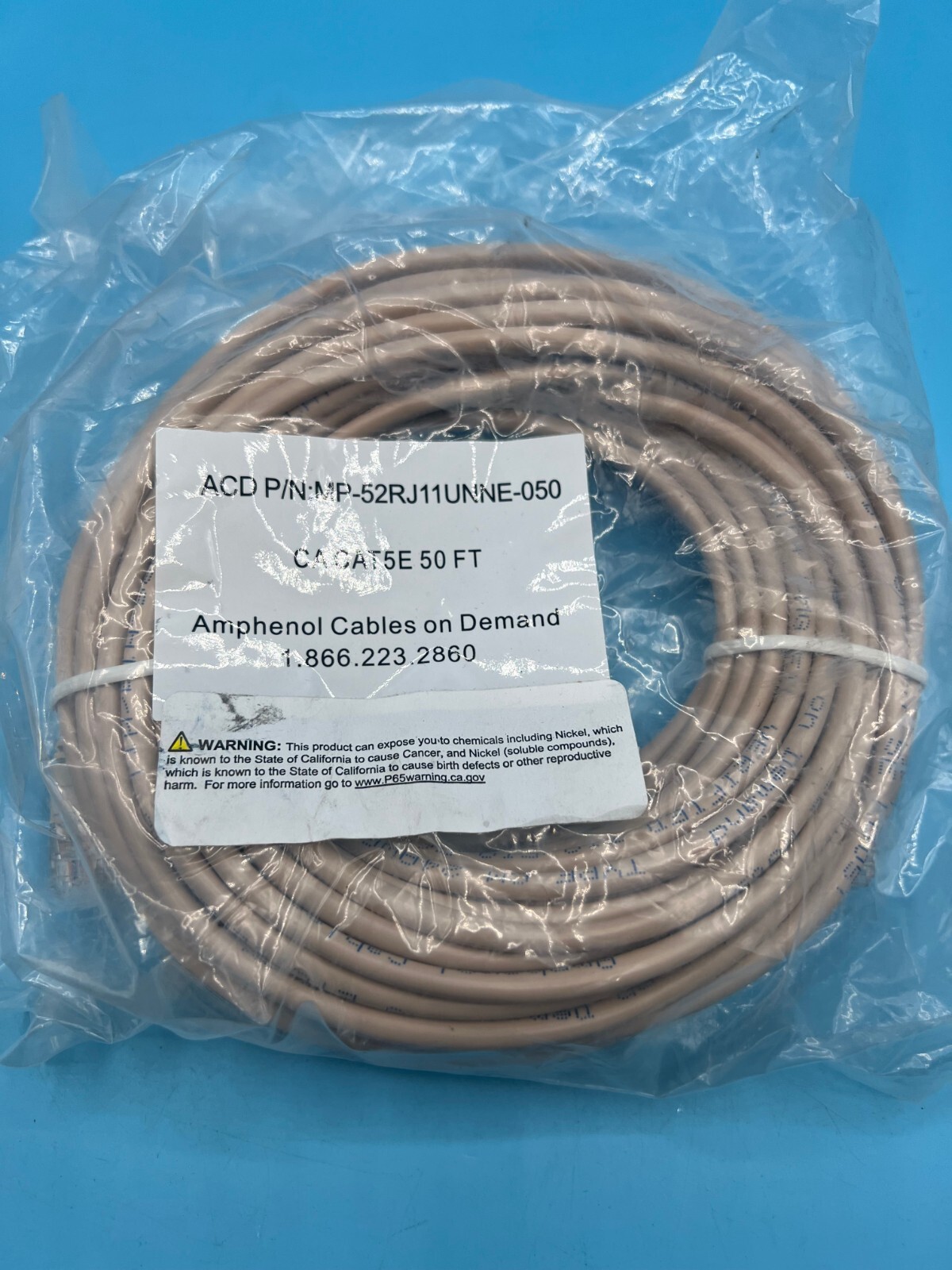 Amphenol MP-52RJ11UNNE-050 Cat5e UTP