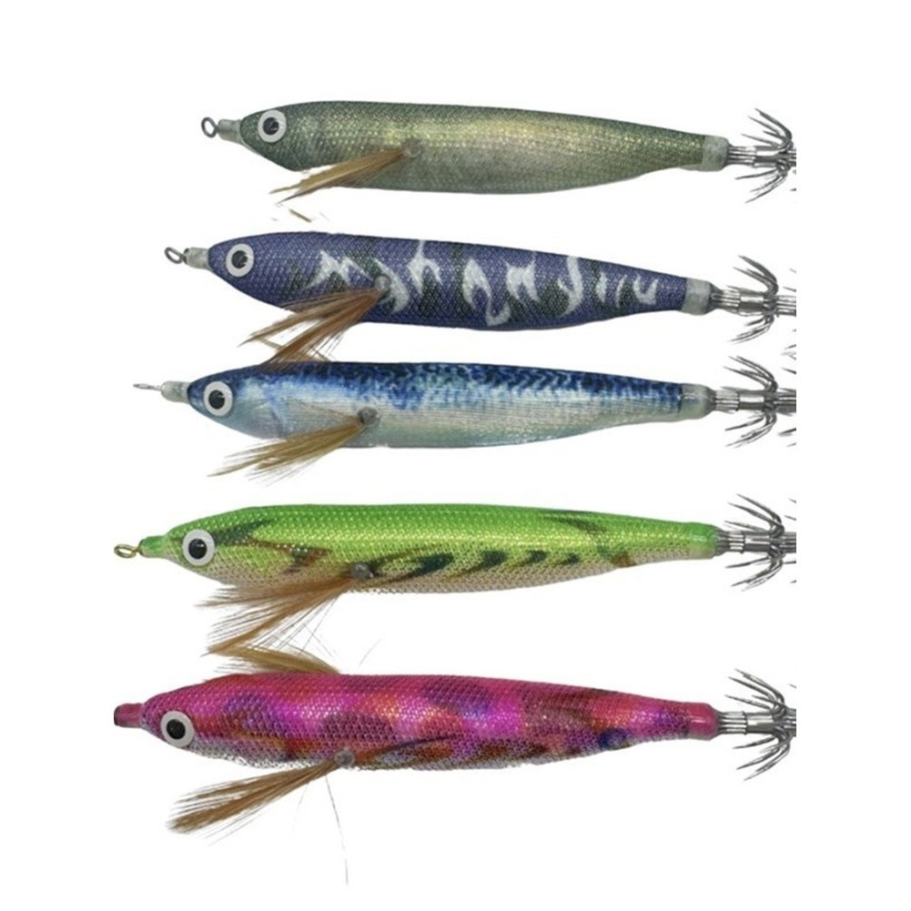 12cm Wood Shrimp Lure Glow in Dark Rattling Beads BKK Hook Fishing Bait