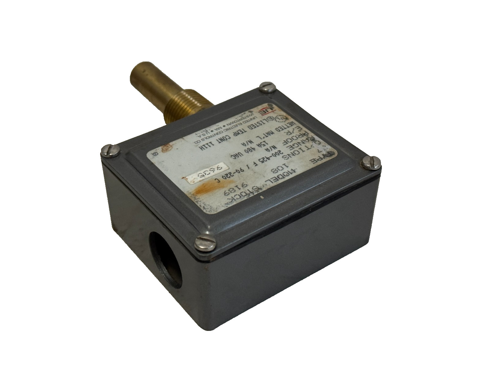 USED United Electric Model 108 Temperature Switch