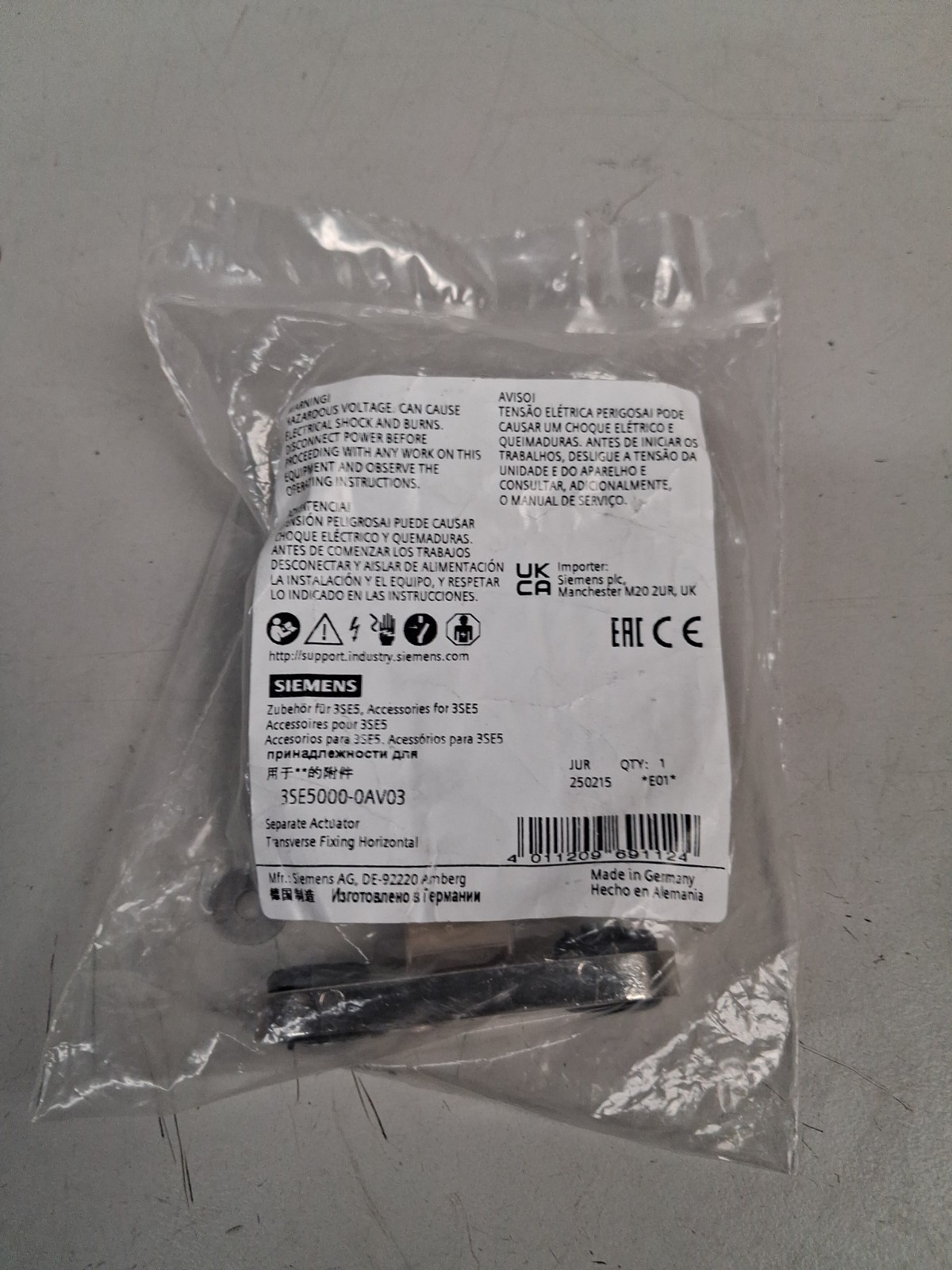 Siemens – 3SE5000-0AV03 – Separate Actuator