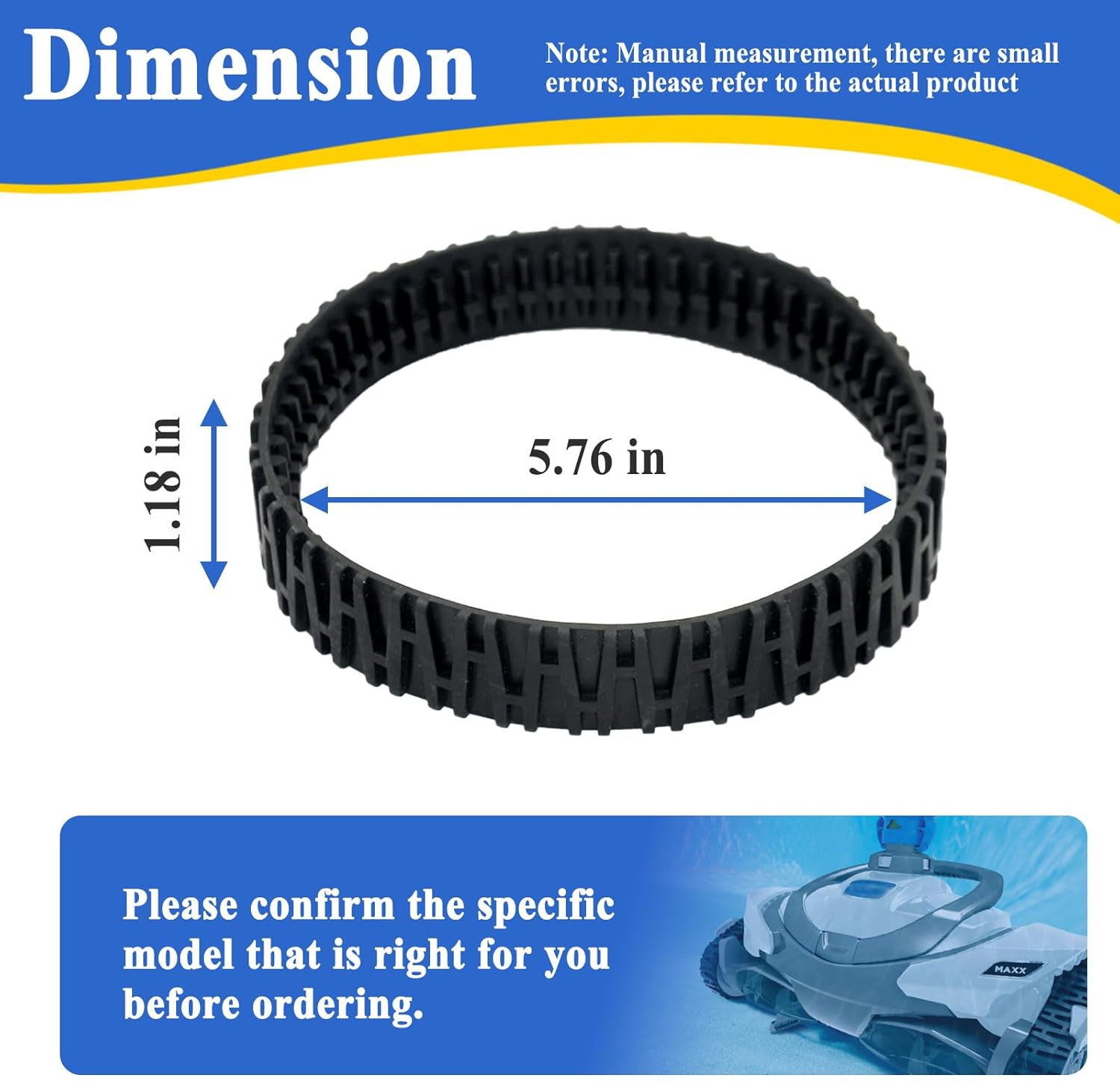 2Pcs Track V2 for MAXX Suction Side Pool Cleaner R0916500