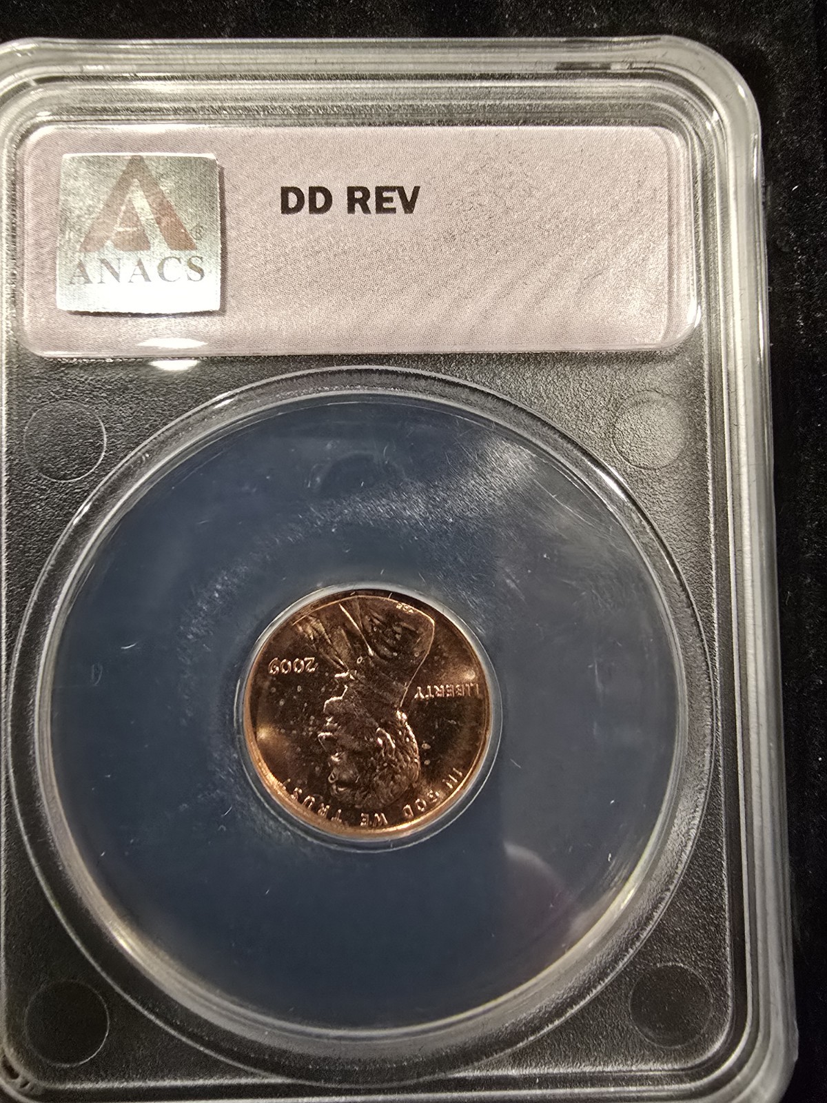 2009 P Lincoln cent ~ Formative Years ~ ANACS ~ MS66 Red ~ Double Thumb Error