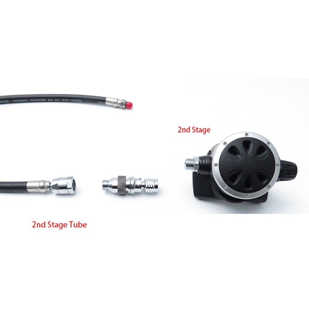 Chrome Plated Copper Diving Full Face Second Stage Adjuster Quick Connect