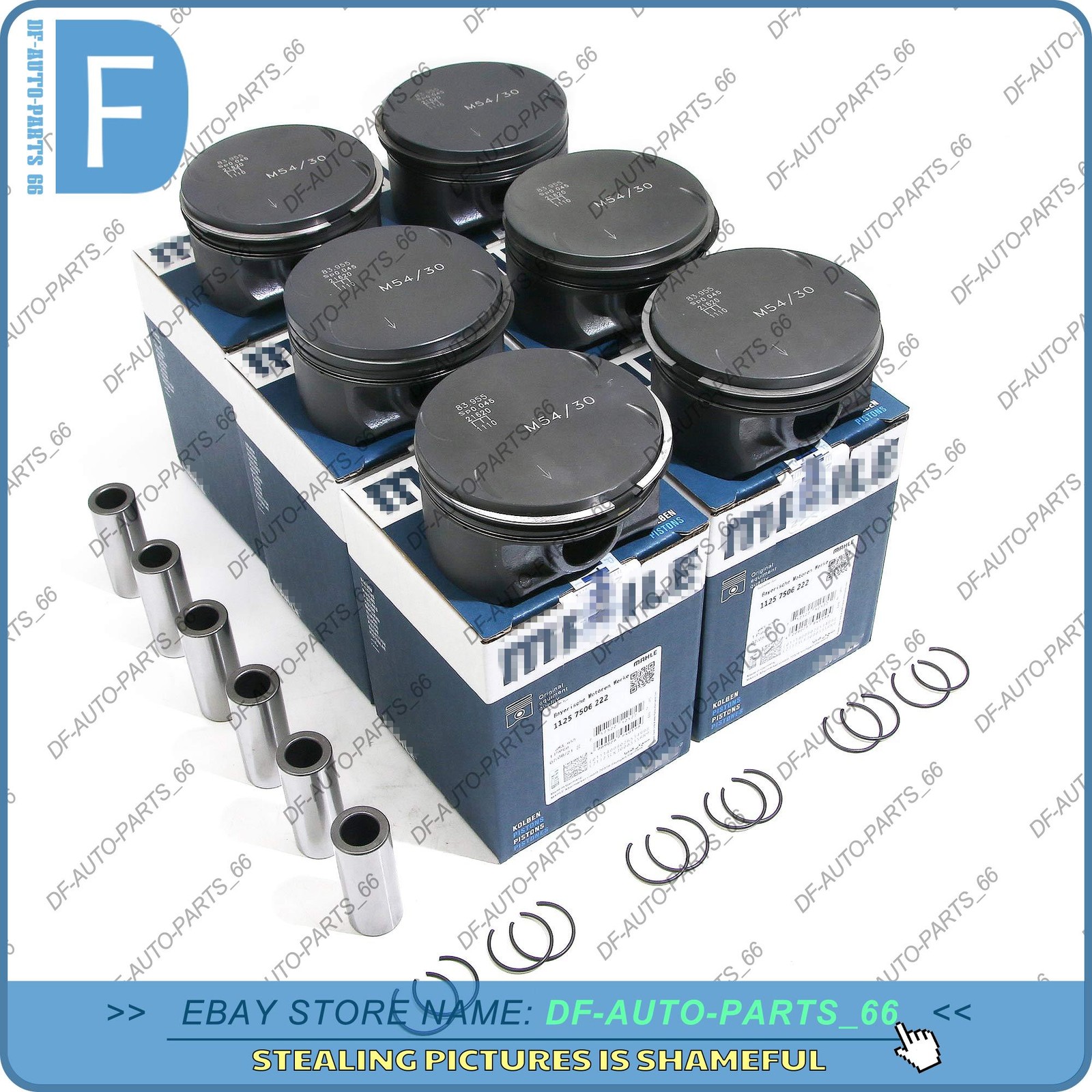 OEM Pistons Rings Set STD Φ84mm for BMW 330Ci X3 X5 Z4 E36  E46 E85 M54B30 3.0L
