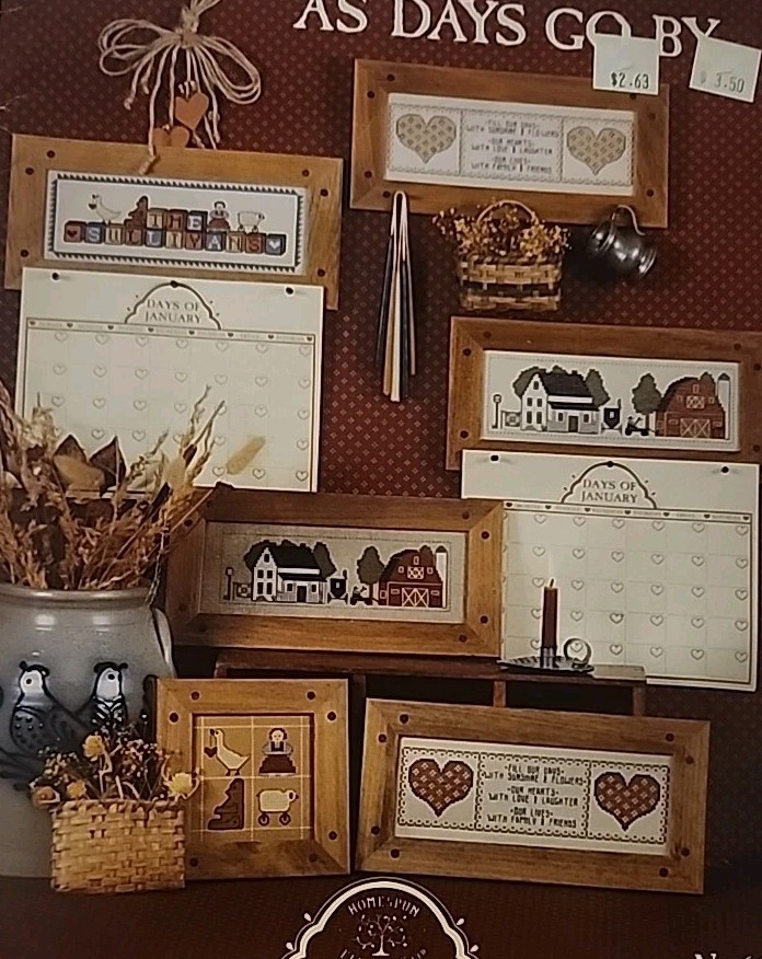 Homespun Elegance As Days Go By Cross Stitch Chart #66