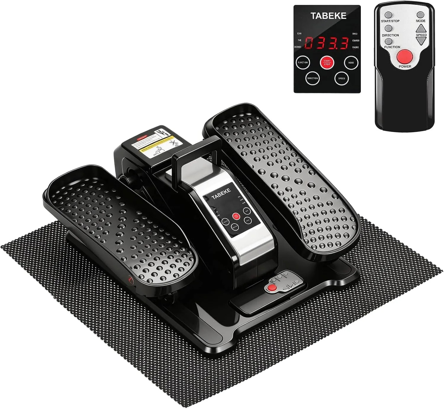 Under Desk Electric Elliptical Machine 12 Speed Leg Exerciser with Remote Con...