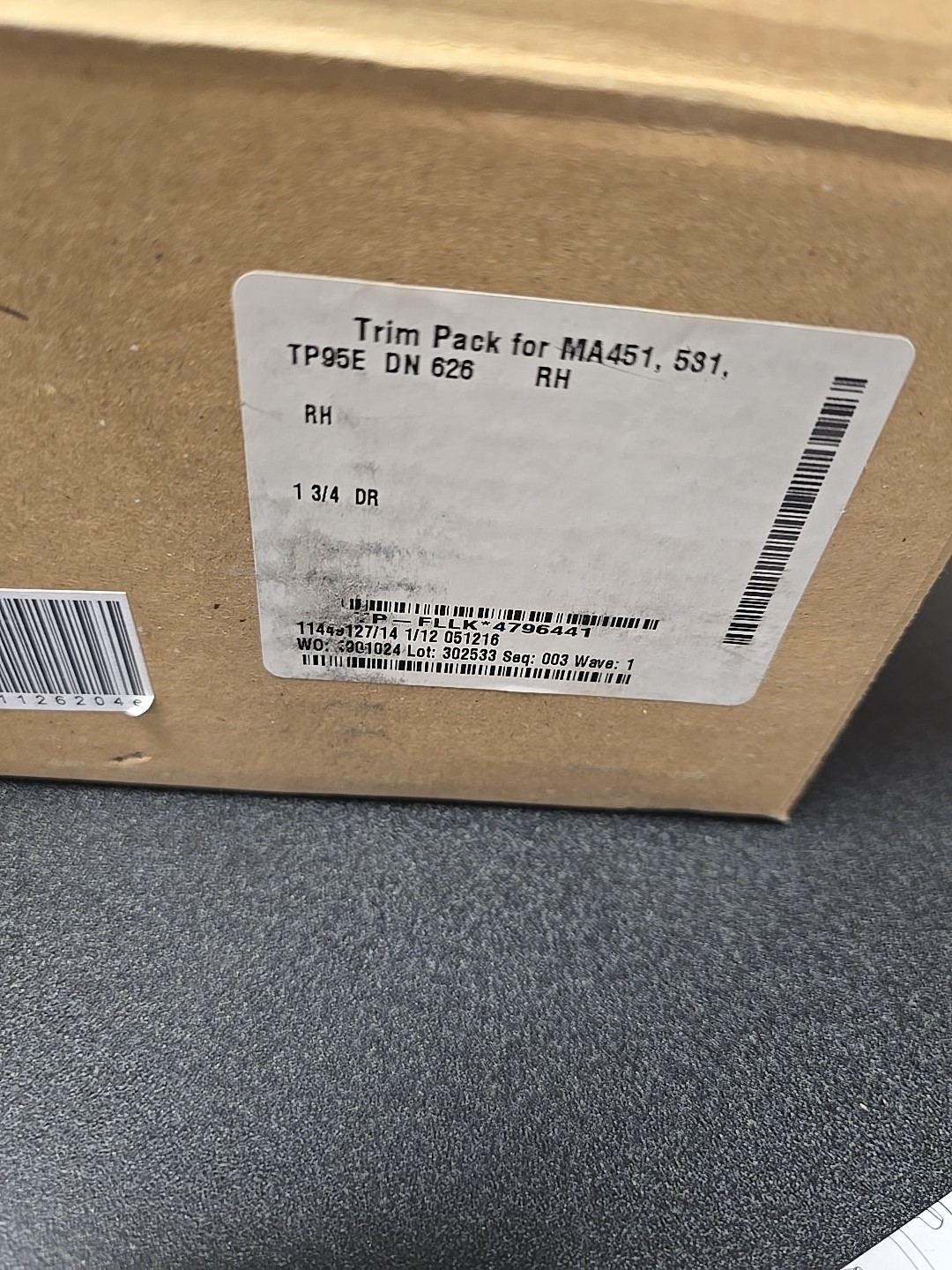 FALCO TRIM PACK FOR MA451, TP95E DN626 RH