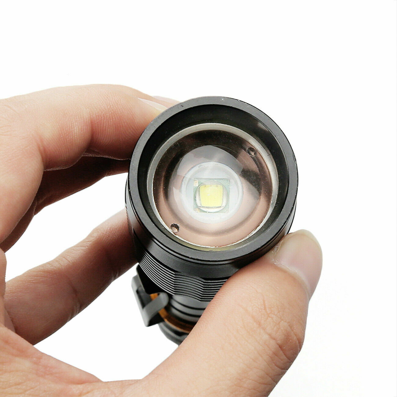 2Pack LED Flashlight For Tactical Police LED Bright 5 Mode Zoomable Torch