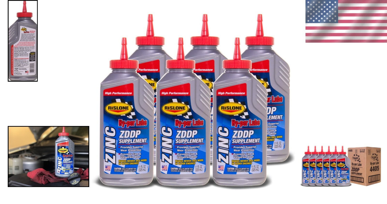Hy-per Lube Zinc ZDDP 6-Pack Supplement: Enhance Engine Performance & Longevity