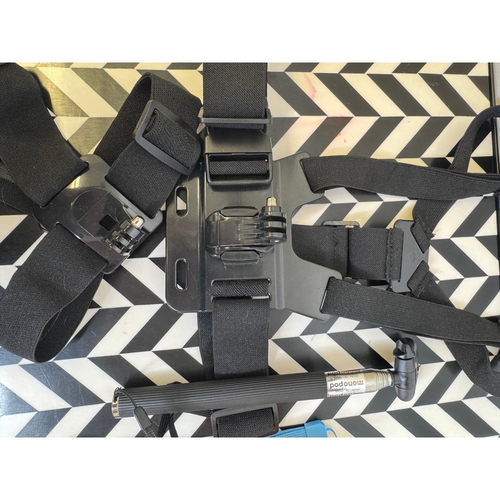 Action Camera Accessory Bundle Chest Head Mount Floating Grip Monopod for GoPro