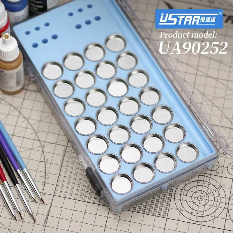 Ustar UA-90252 Hand Painted Mixing Palette Coloring Tools Assembly Model Tool