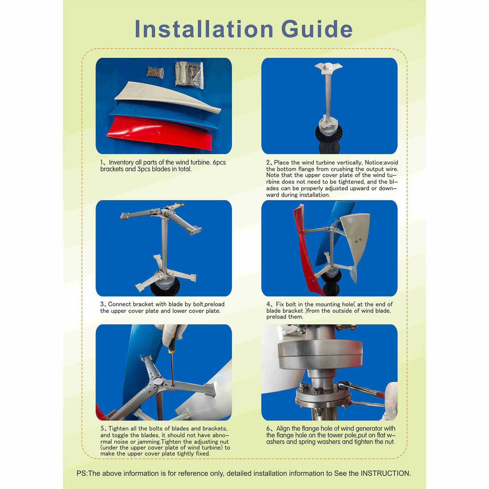 400W 24V Vertical Wind Turbine Generator with Controller for Home Use
