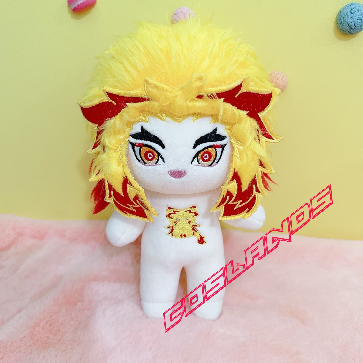 20cm Demon Slayer Rengoku Kyoujurou Dress up Plush Doll Anime Plushie Toys Gift