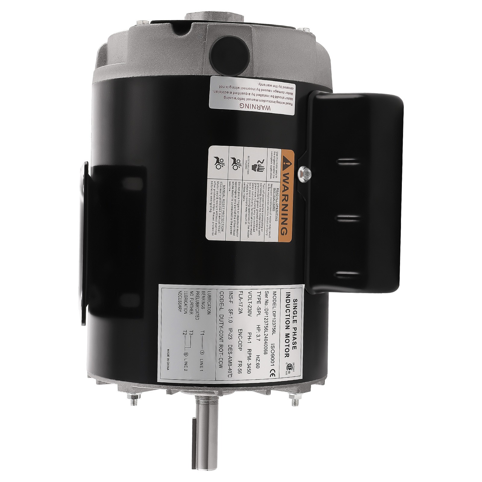 Electric Motor Compressor Duty Open Drip Proof For General Equipment 3.7 HP